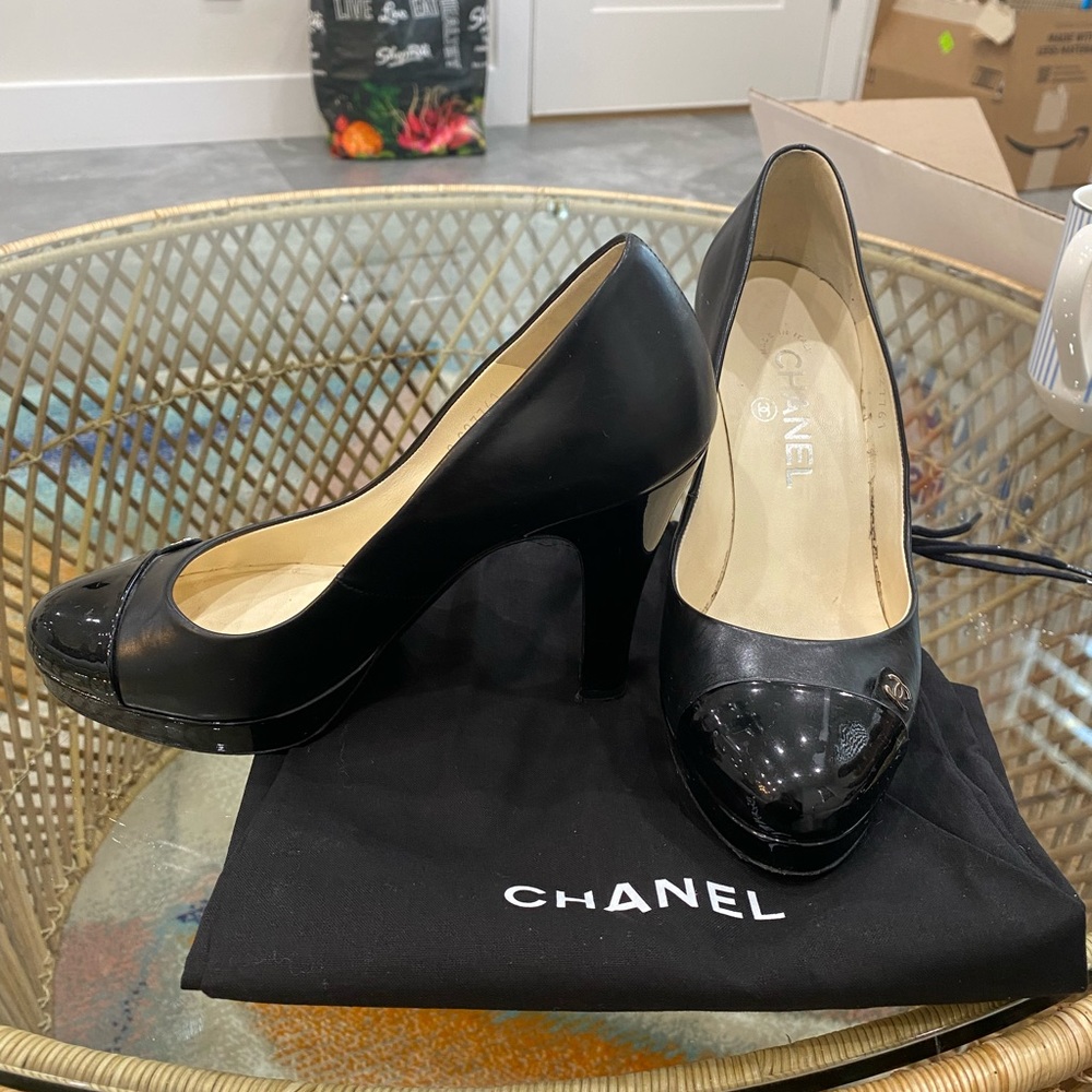 Vintage Chanel platform heels